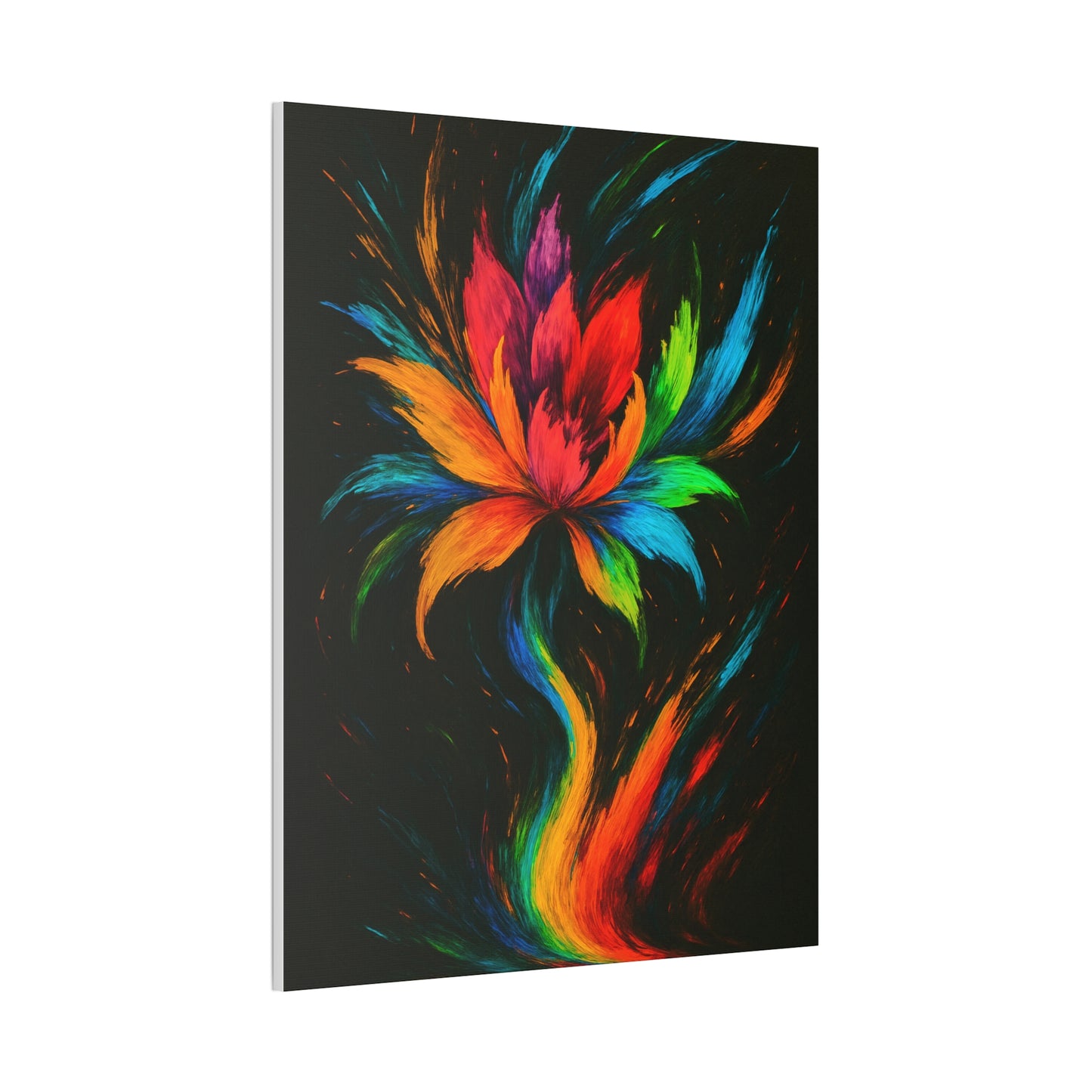 Vibrant Floral Canvas Art - Melt Design