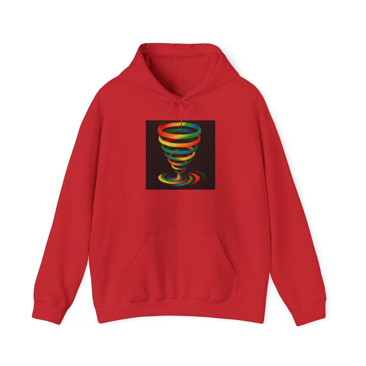 Colorful Swirl Unisex Hoodie - Cyclone Design