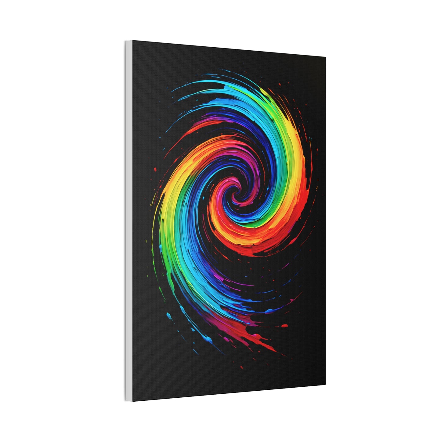 Colorful Swirl Canvas Art - Cyclone Design
