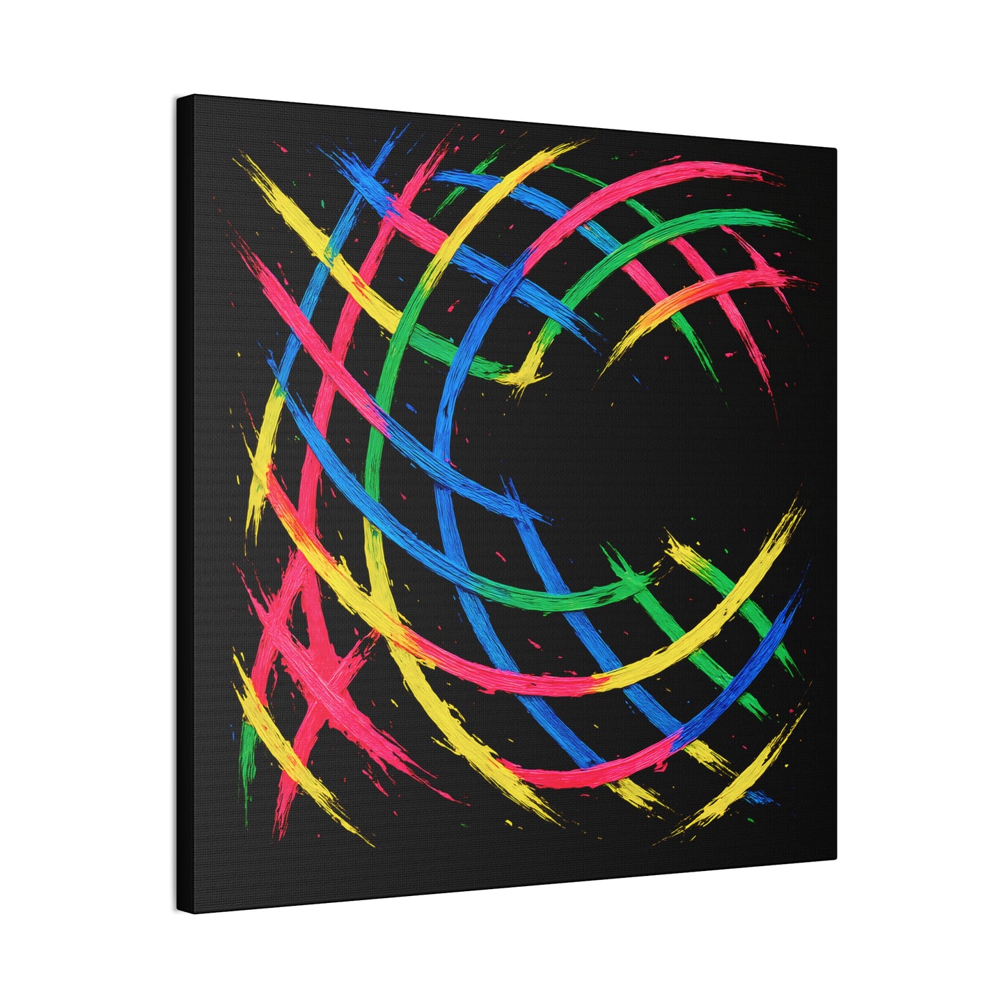 Modern Wall Art Canvas Print - Weave Design