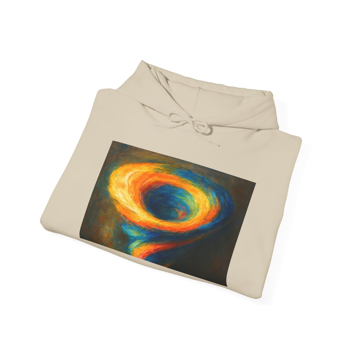 Colorful Whirlwind Unisex Hoodie - Cyclone Design