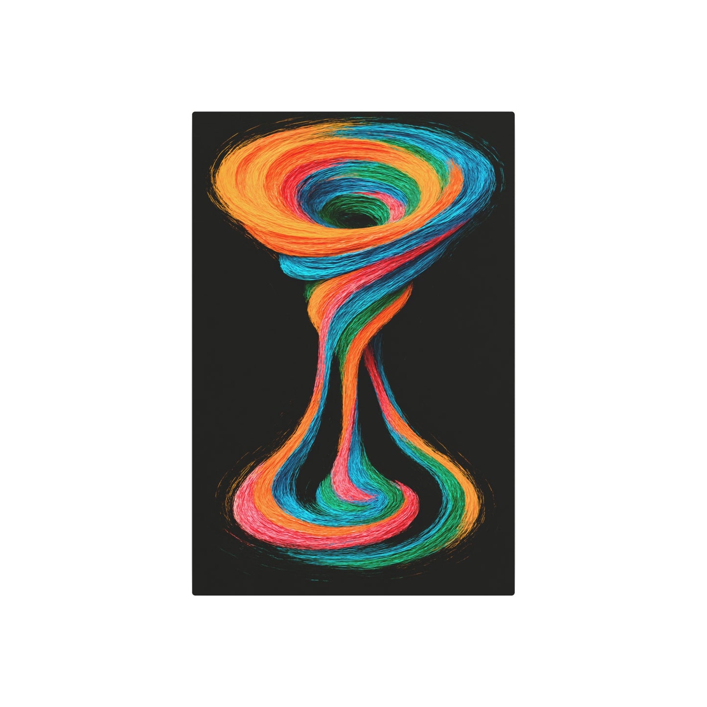 Colorful Abstract Metal Wall Decor - Cyclone Design