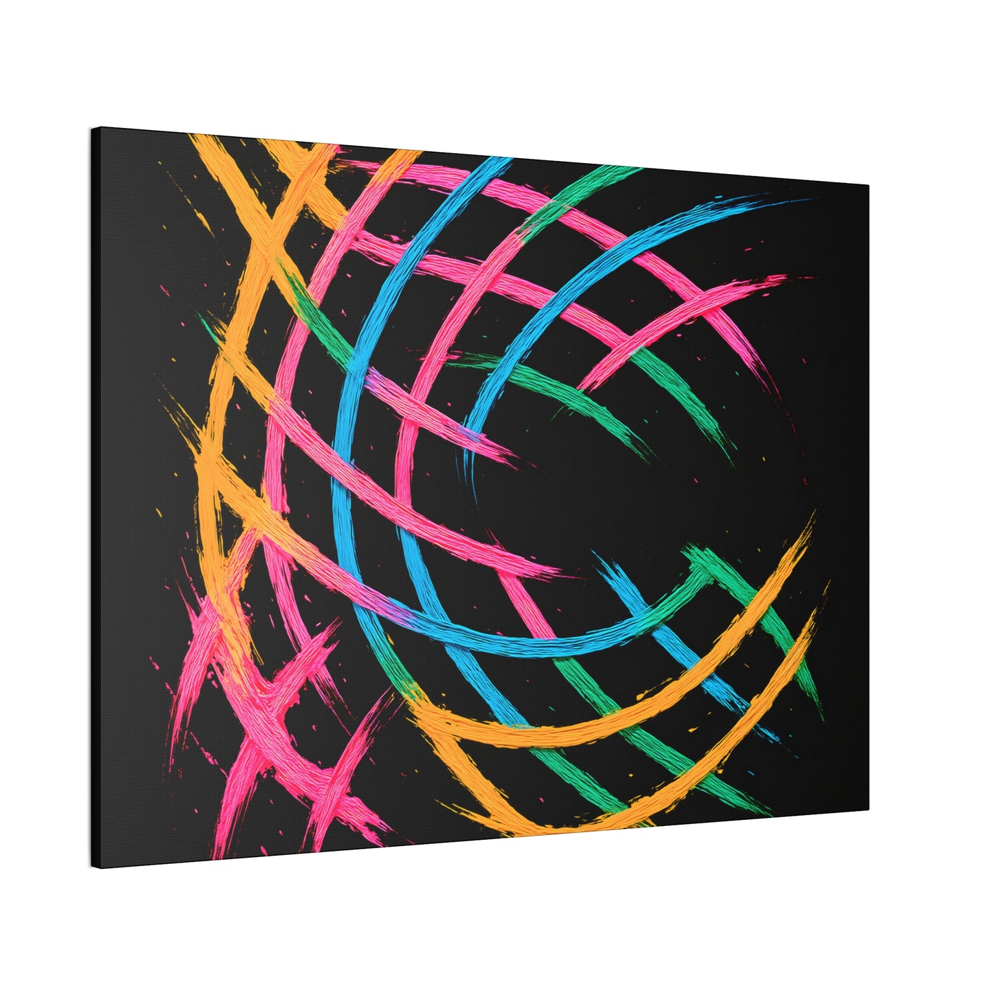 Vibrant Art Canvas Print - Weave Design