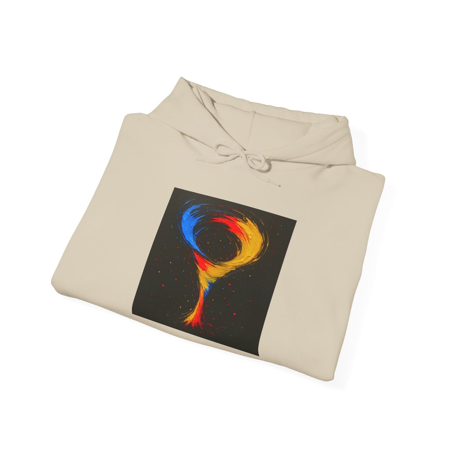 Cozy Unisex Art-Inspired Hooded Sweatshirt - cyclone Design