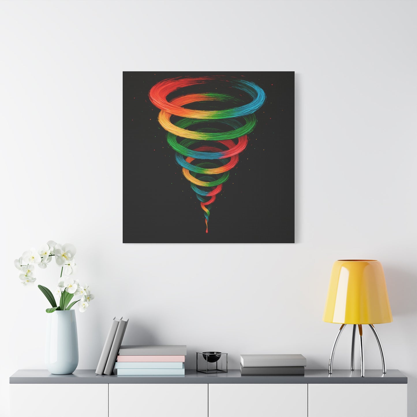Vibrant Tornado Canvas Wall Art - Cyclone Design