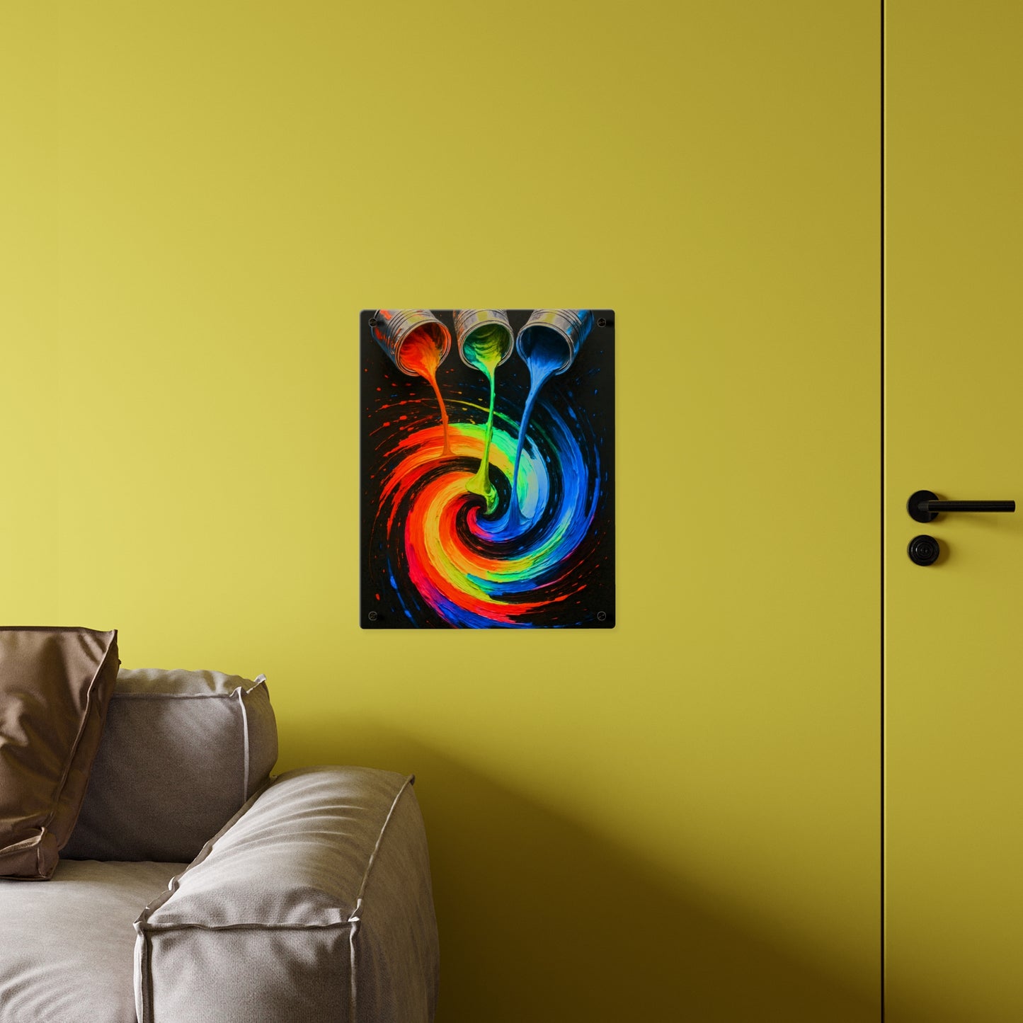 Vibrant Acrylic Wall Art - Melt Design