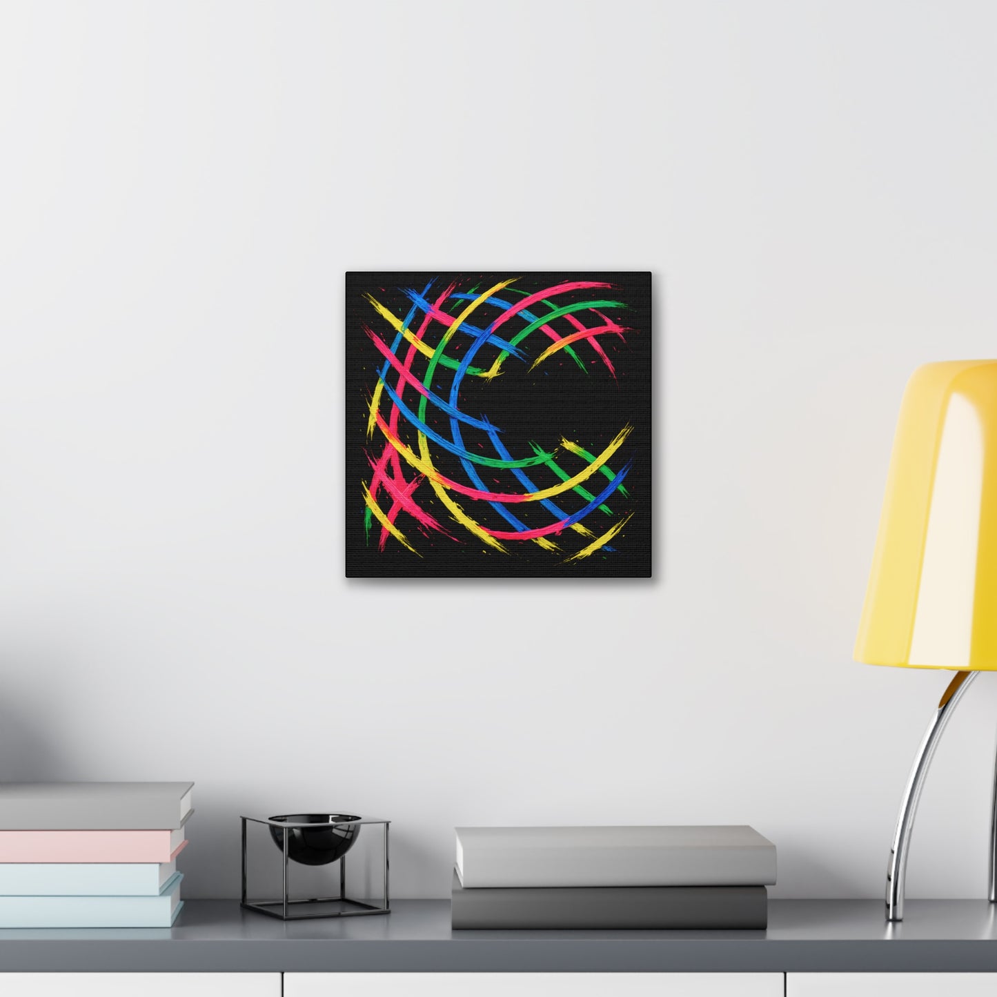 Modern Wall Art Canvas Print - Weave Design
