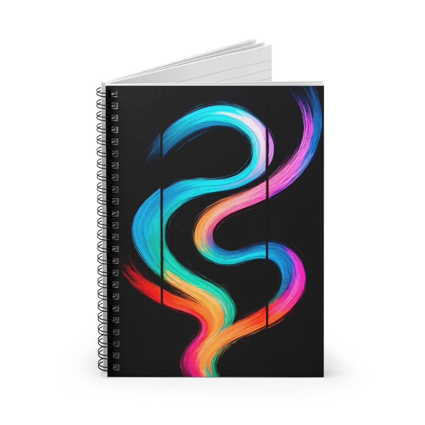 Vibrant Spiral Notebook - Weave Design