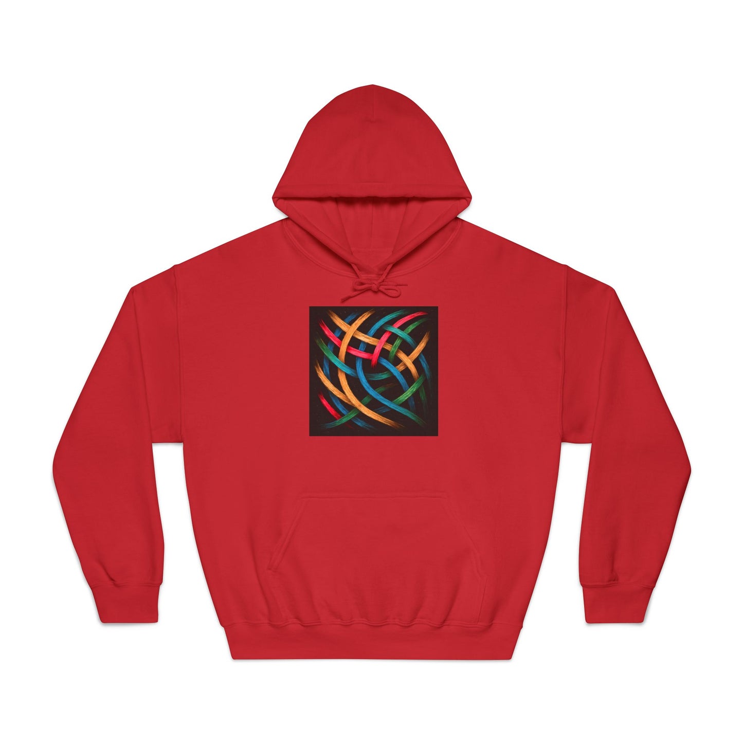 Unisex Comfort Abstract Hoodie - Weave Design
