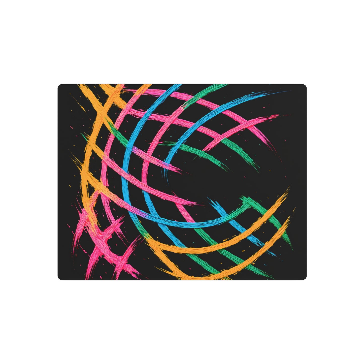 Colorful Wall Décor Metal Art - Weave Design