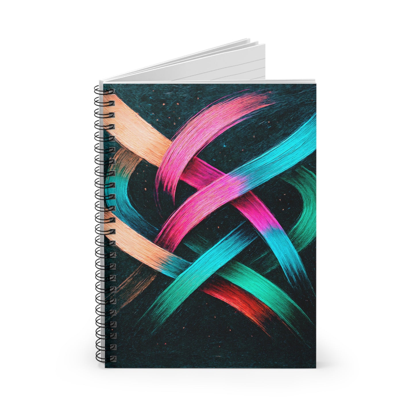 Colorful Spiral Notebook - Weave Design