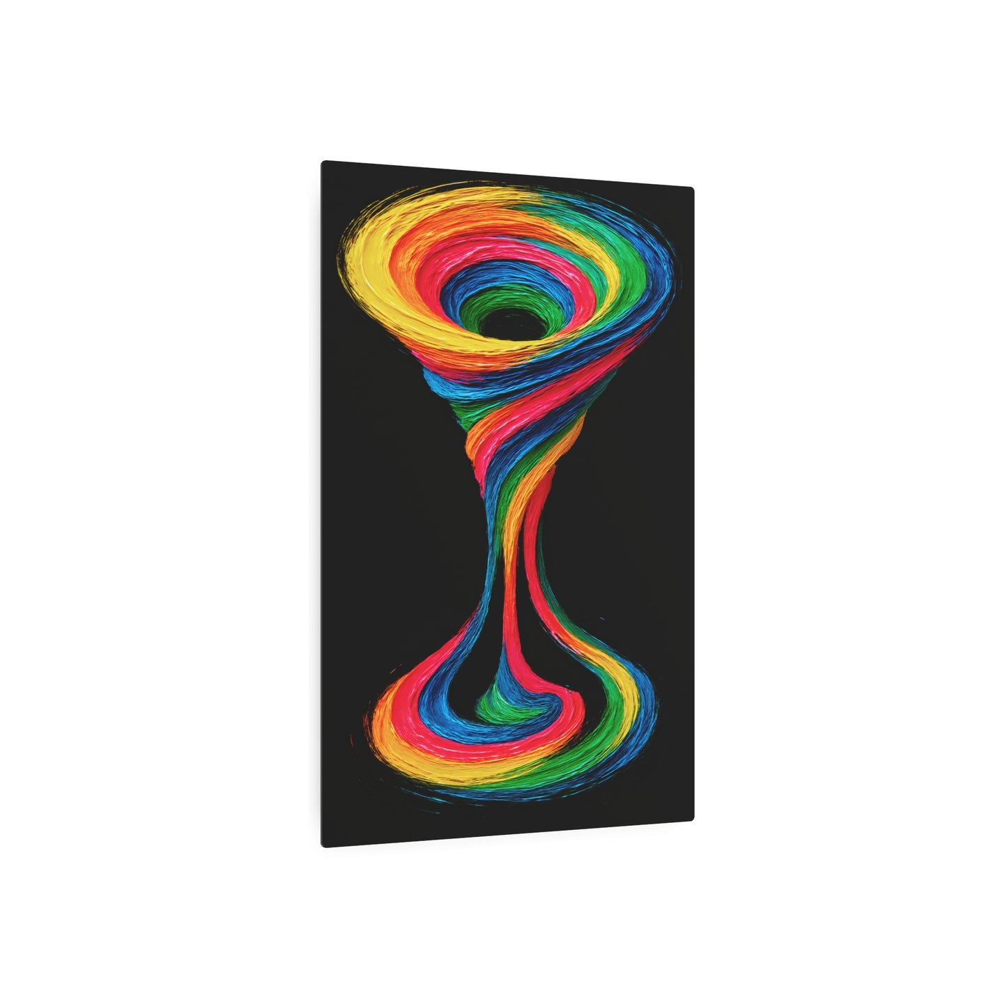 Colorful Swirl Metal Art - Cyclone Design