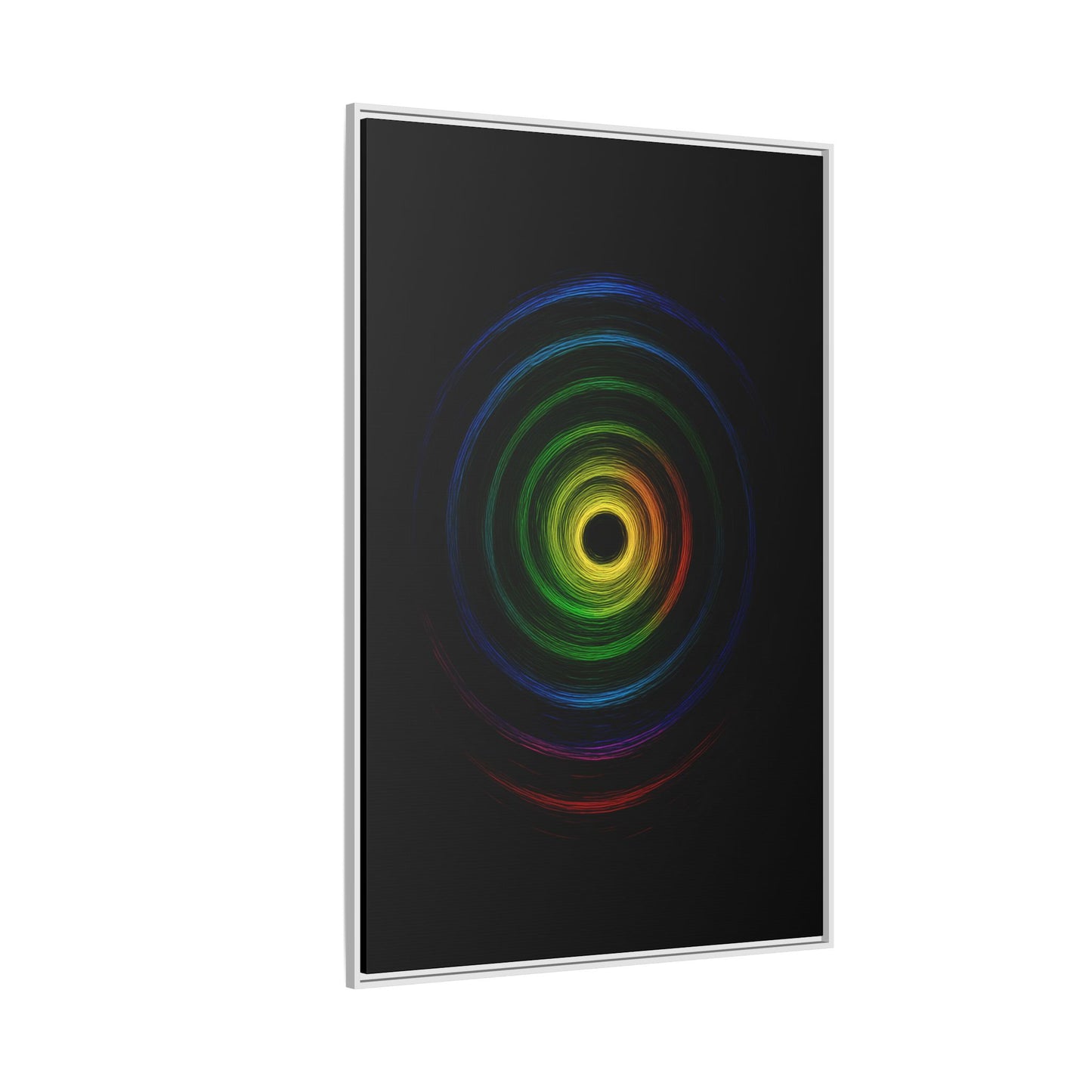 Framed Colorful Ripple Art Print - Cyclone Design