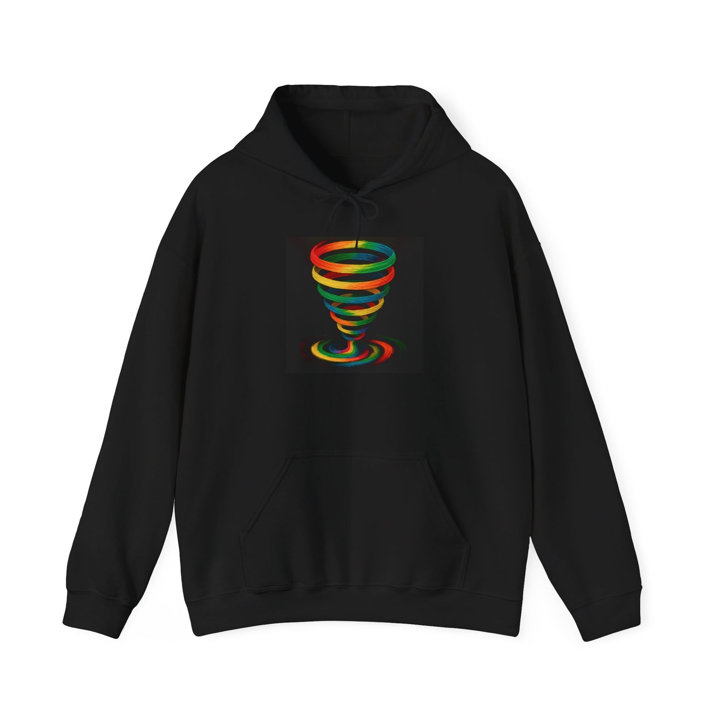 Colorful Swirl Unisex Hoodie - Cyclone Design