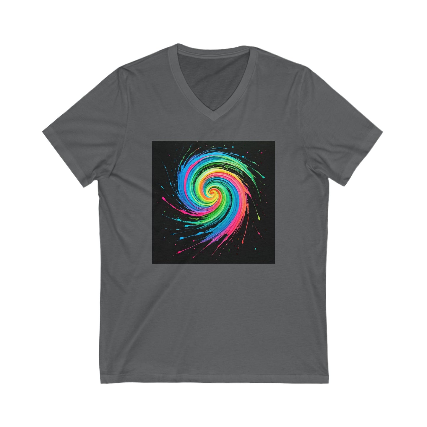 Colorful Galaxy V-Neck Tee - Melt Design