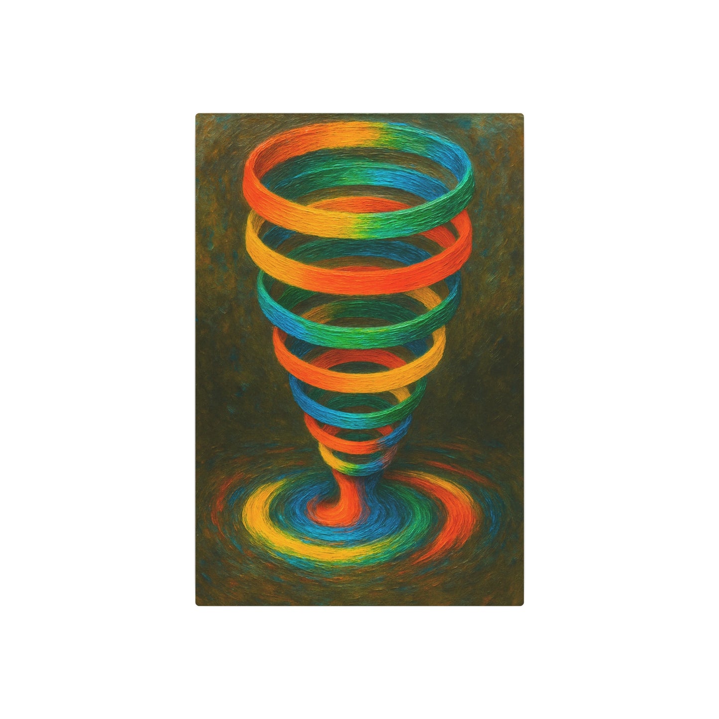 Vibrant Metal Wall Art - Cyclone Design