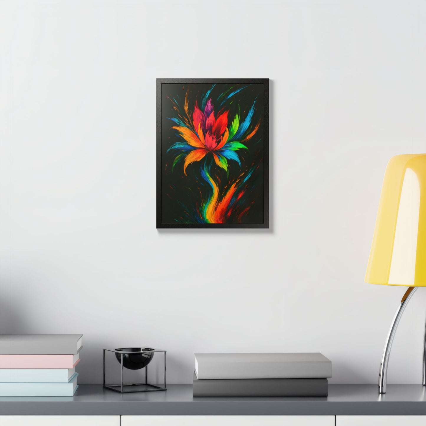 Vibrant Floral Framed Wall Art - Melt Design