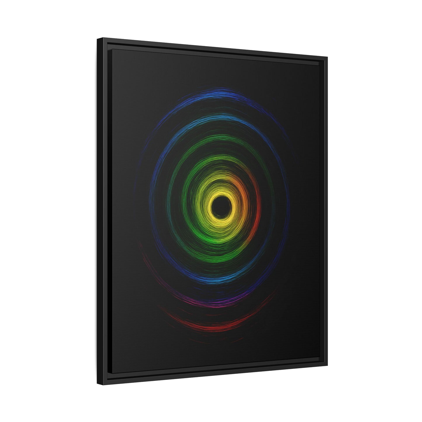 Framed Colorful Ripple Art Print - Cyclone Design