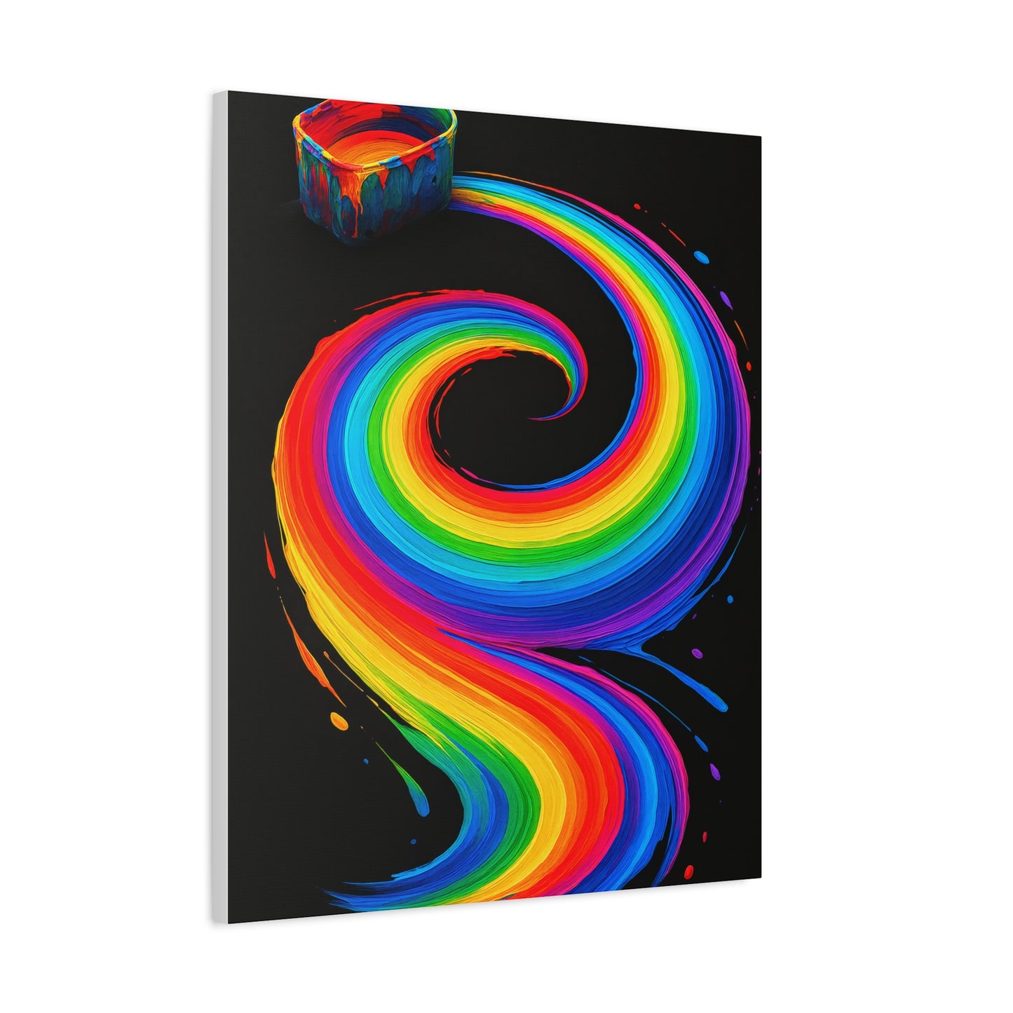 Vibrant Rainbow Canvas Wall Art - Melt Design