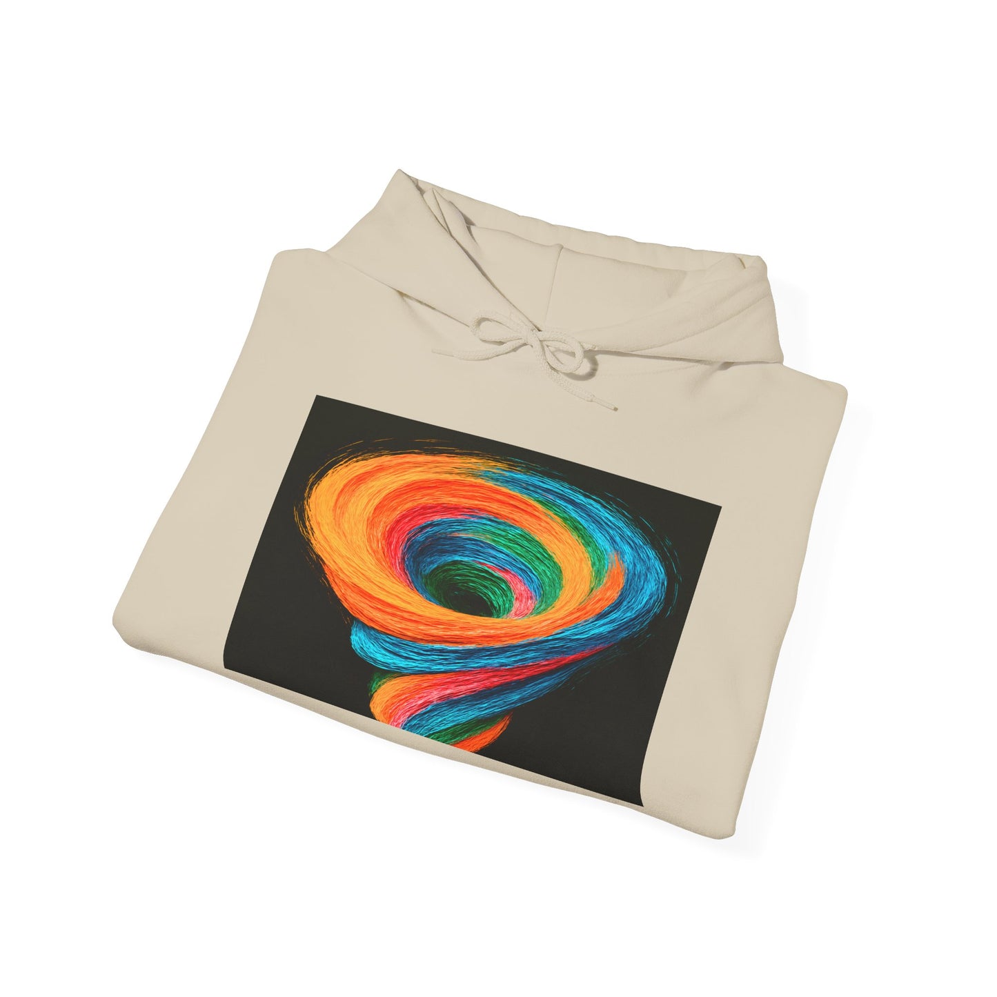 Colorful Tornado Unisex Hoodie - Cyclone Design