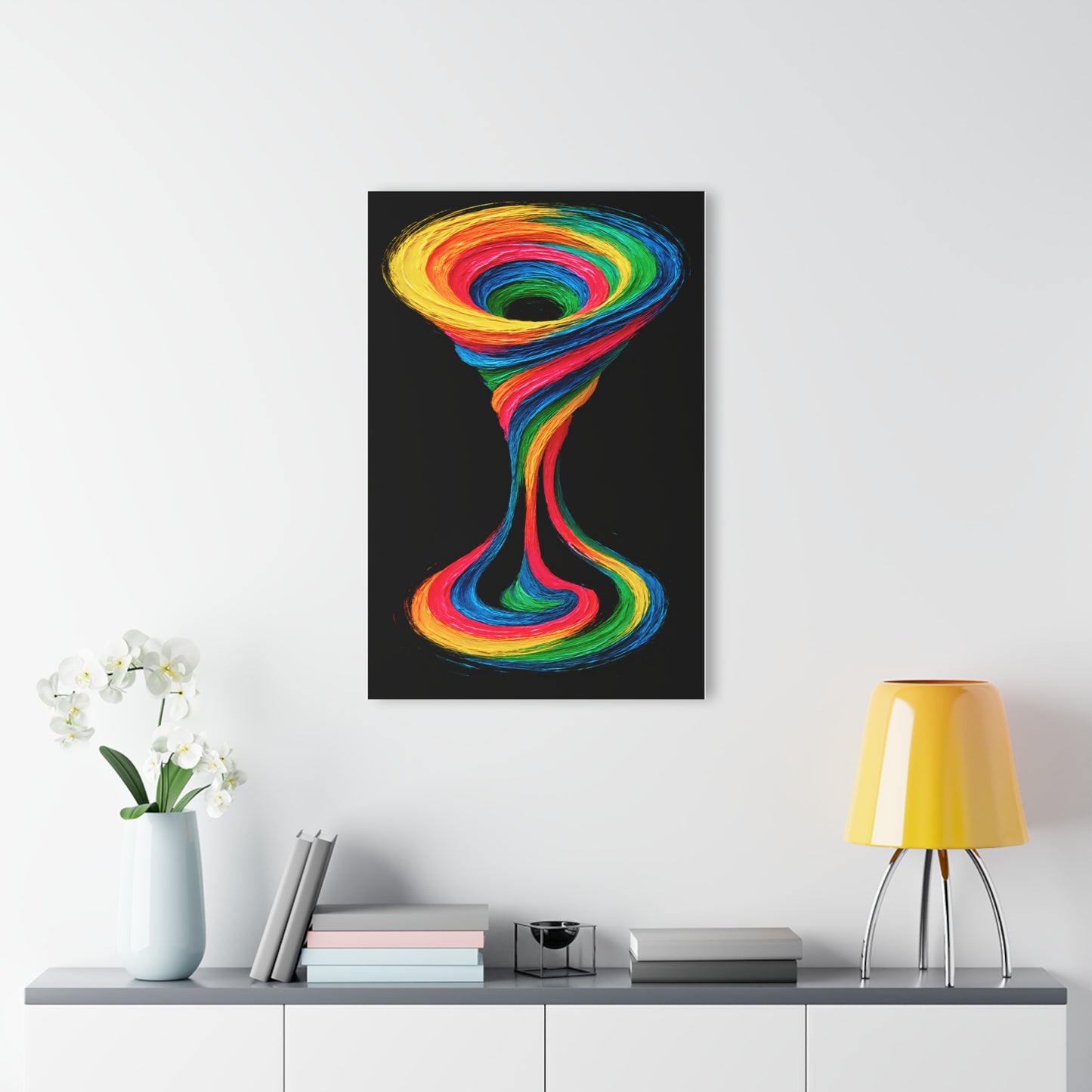 Vibrant Acrylic Wall Art - Cyclone Design