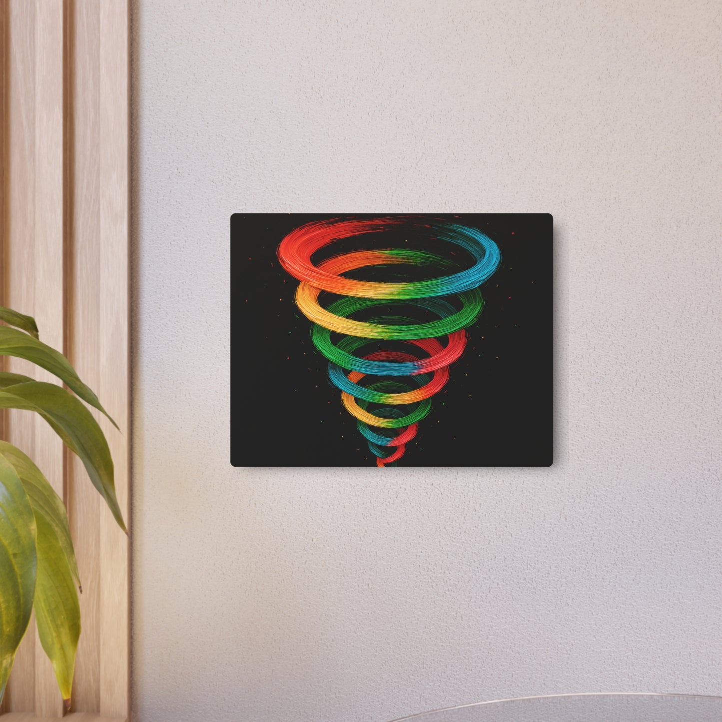 Vibrant Tornado Metal Art - Cyclone Design