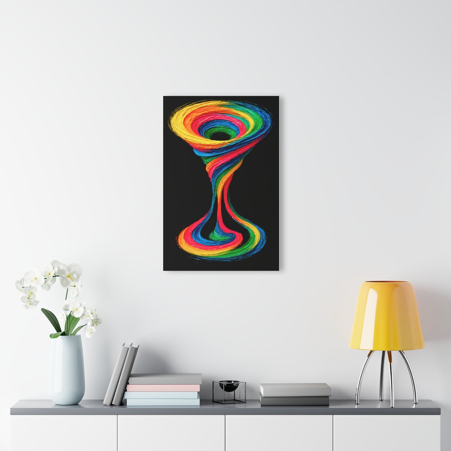 Vibrant Acrylic Wall Art - Cyclone Design