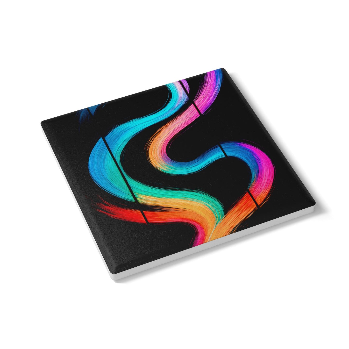 Vibrant Drink Coaster - Weave Design