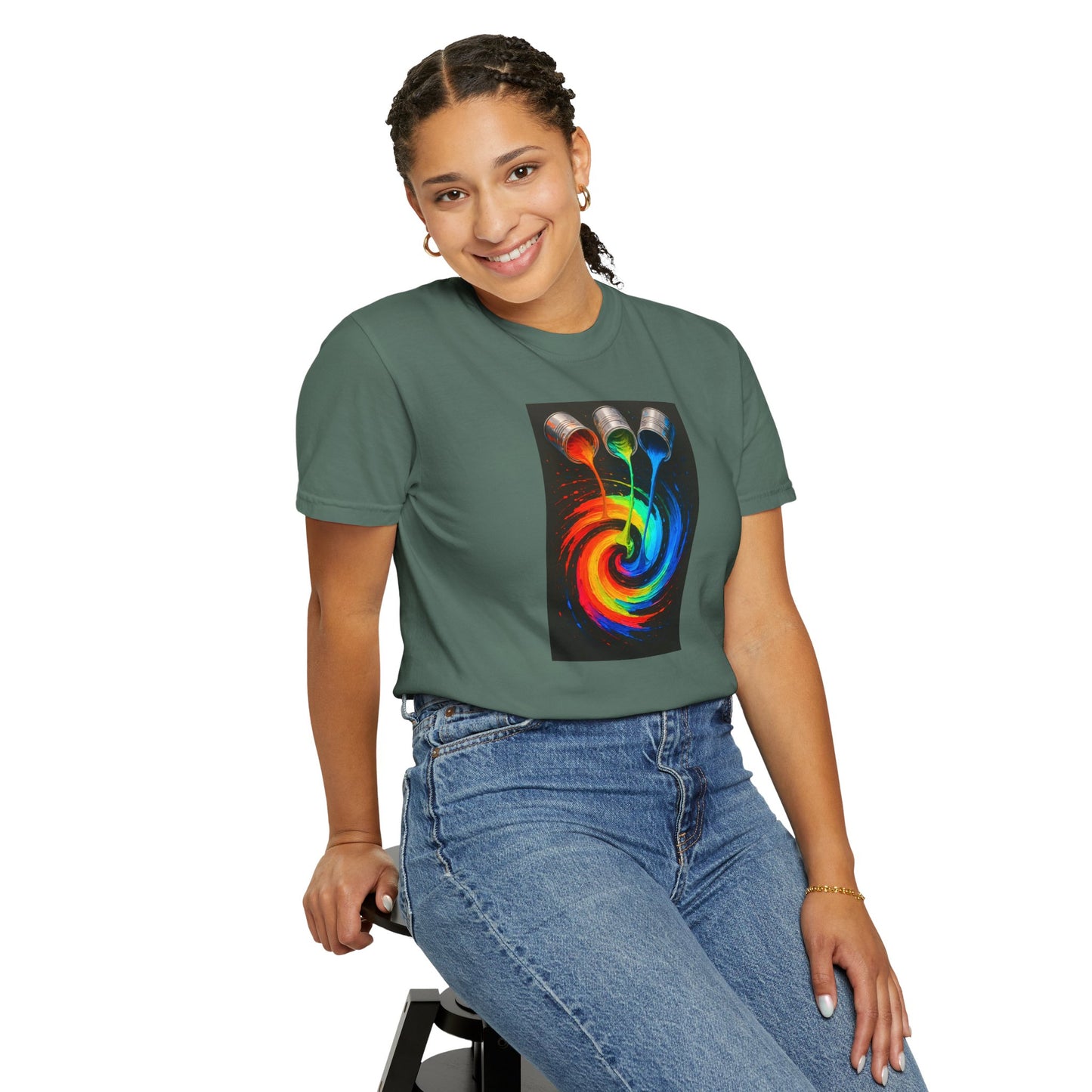 Colorful Artistic T-Shirt - Melt Design