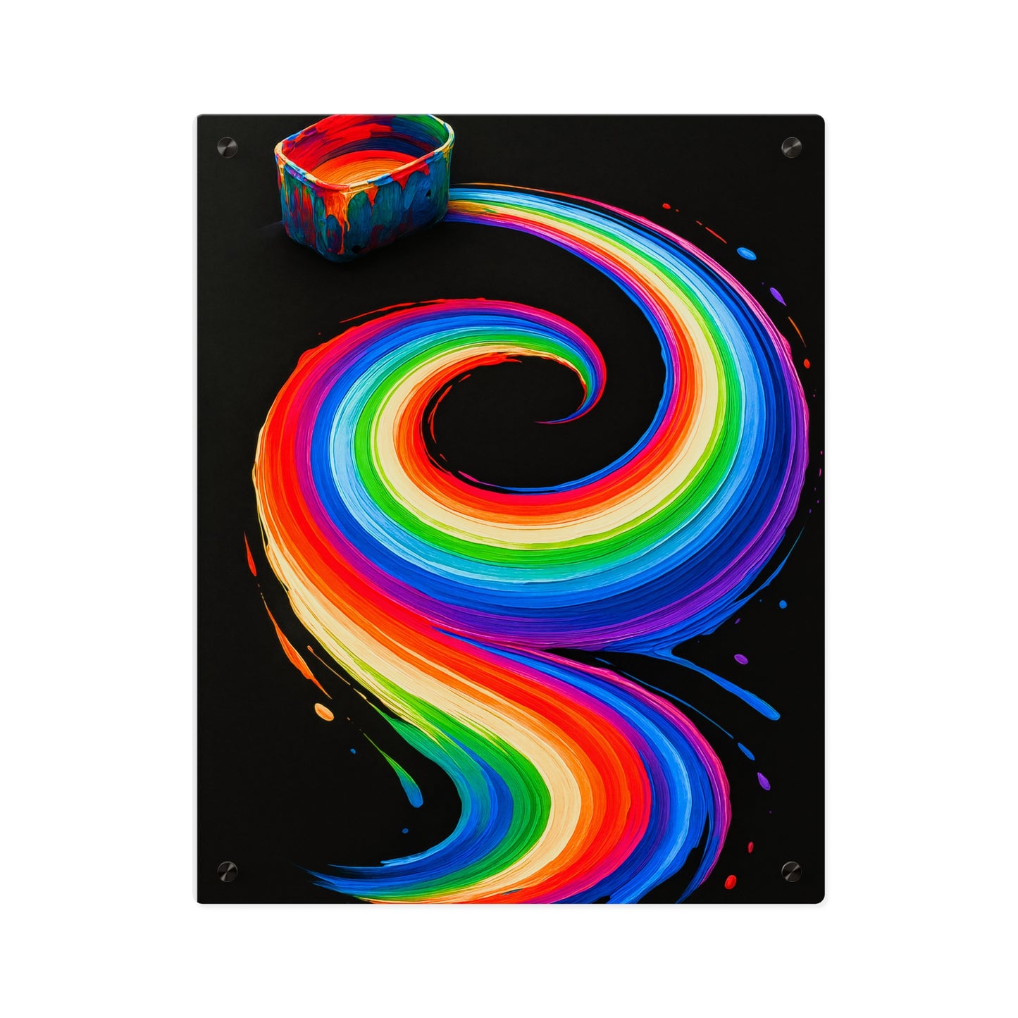 Vibrant Acrylic Wall Art - Melt Design