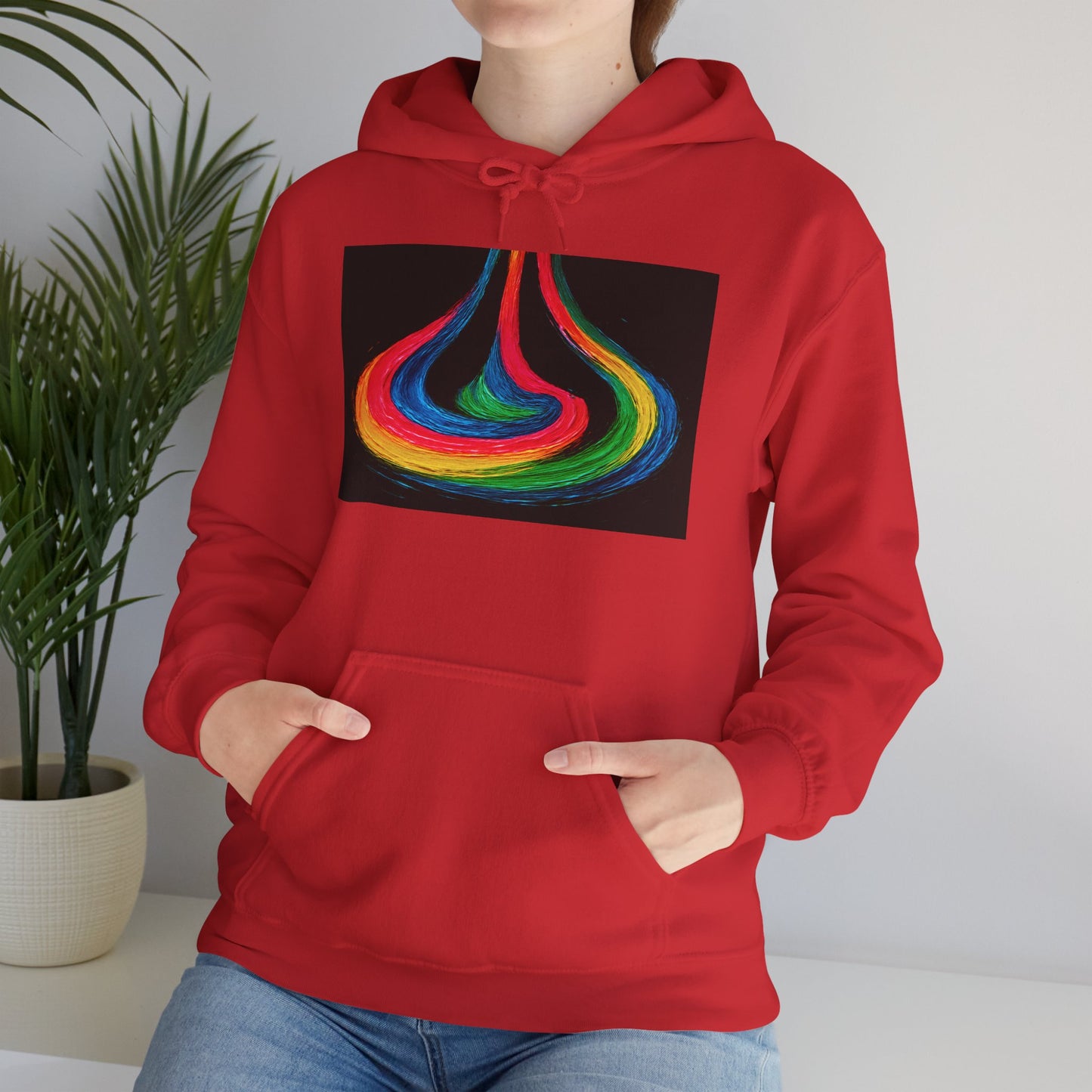 Colorful Swirl Unisex Heavy Blend™ Hooded Sweatshirt - Cyclone Design