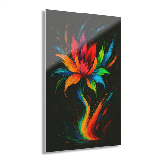 Vibrant Flower Acrylic Print - Melt Design