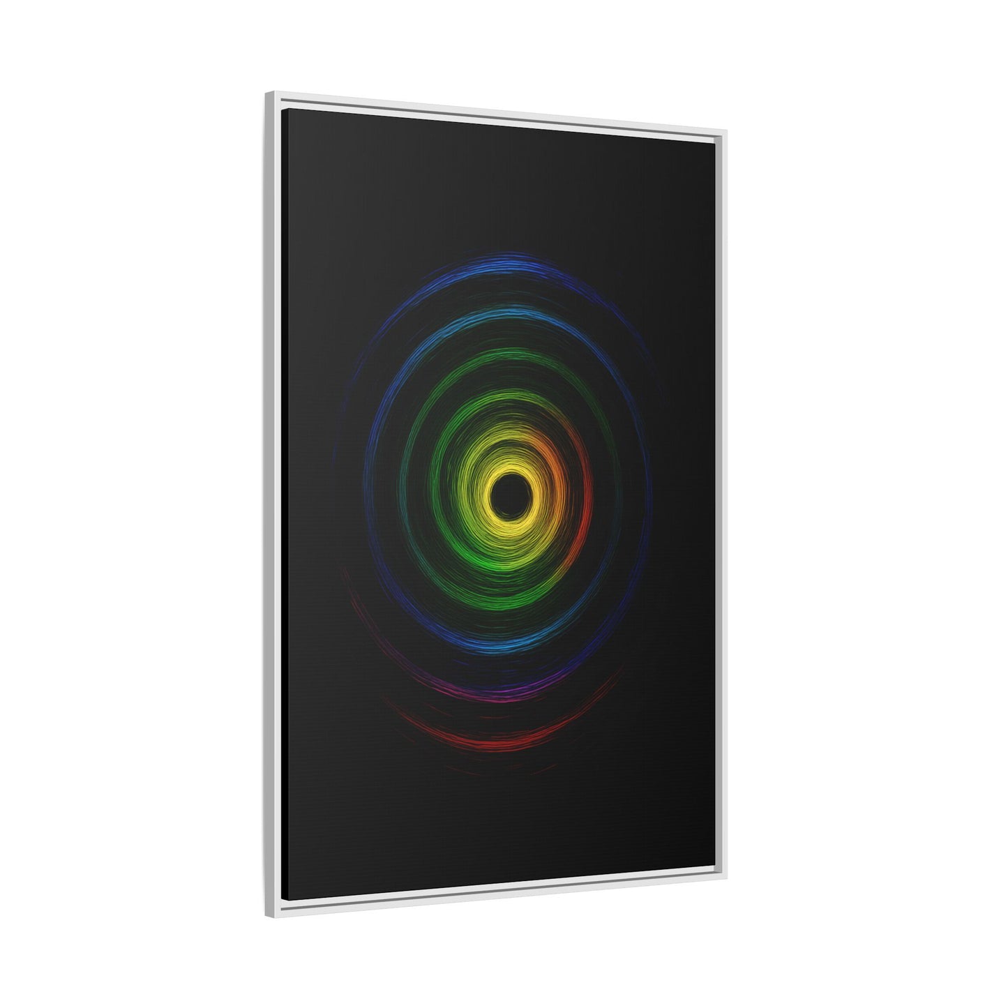 Framed Colorful Ripple Art Print - Cyclone Design