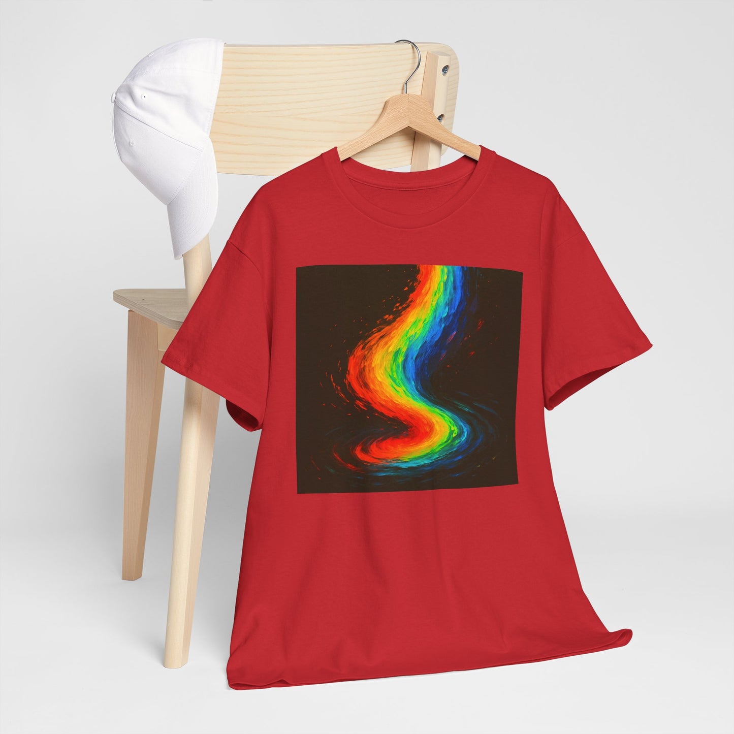 Rainbow Swirl Unisex Heavy Cotton Tee - Melt Design