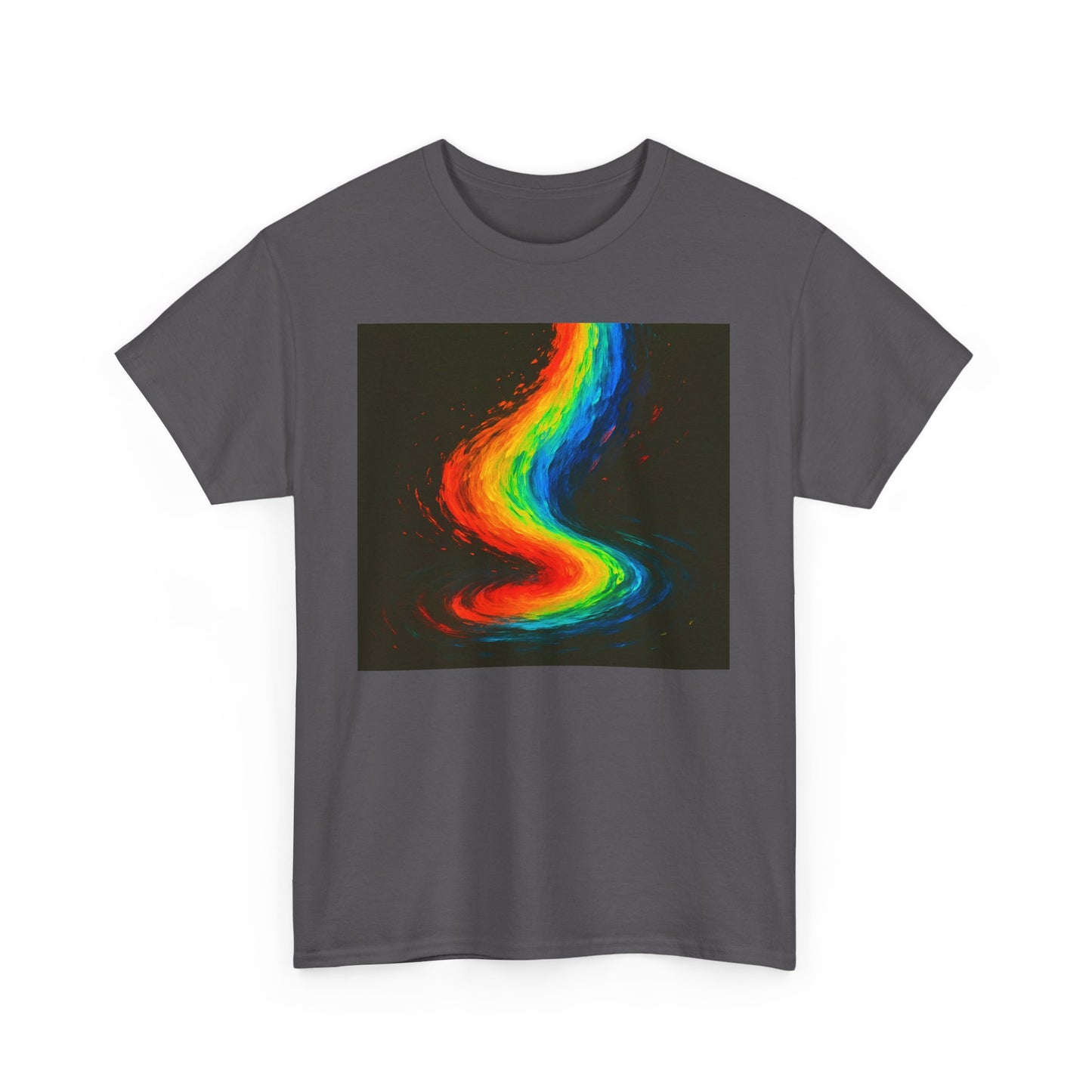 Rainbow Swirl Unisex Heavy Cotton Tee - Melt Design