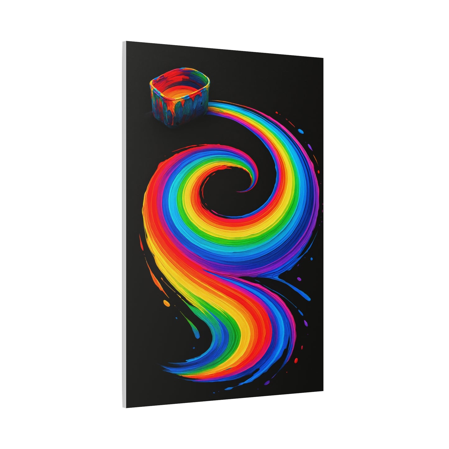 Vibrant Rainbow Canvas Wall Art - Melt Design