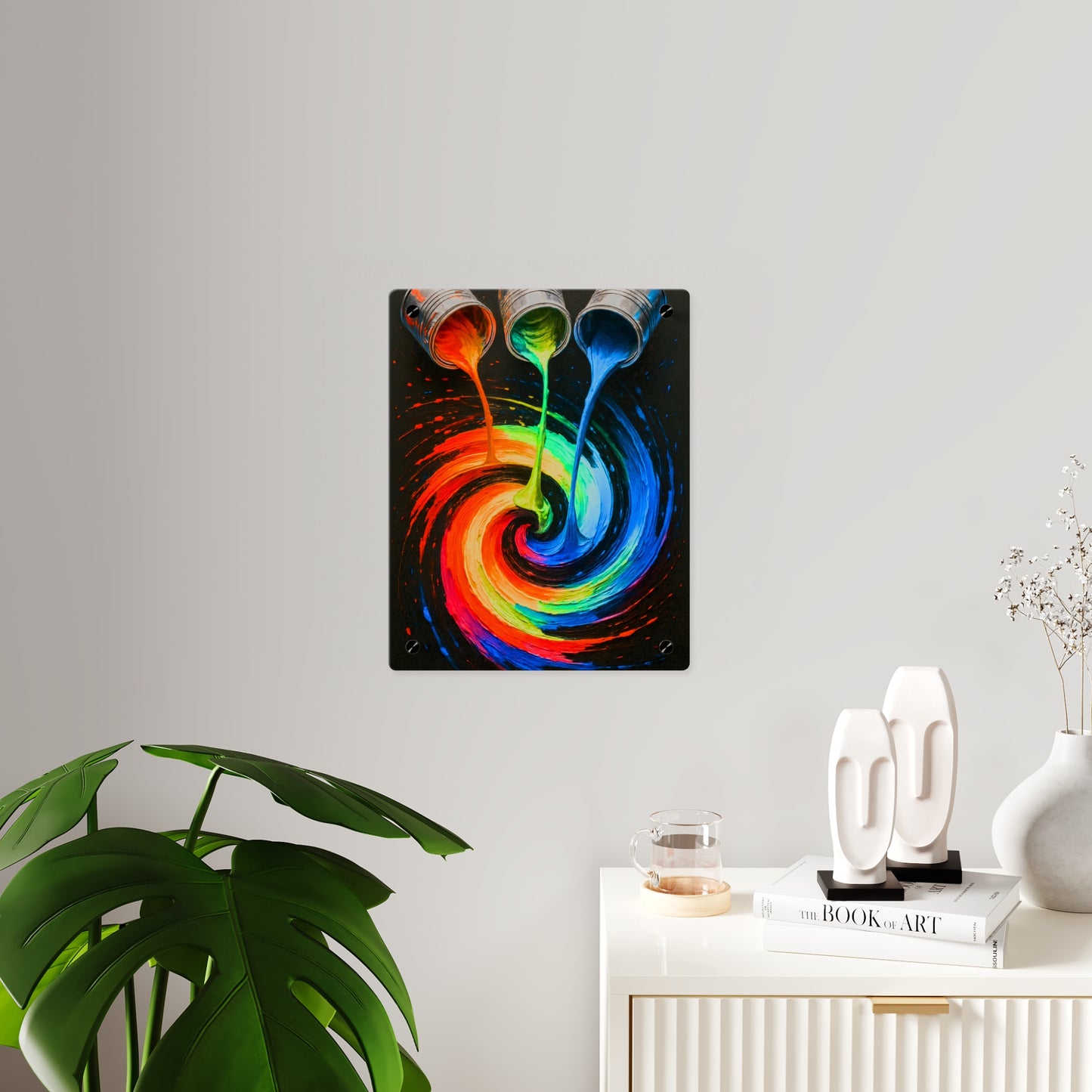Vibrant Acrylic Wall Art - Melt Design