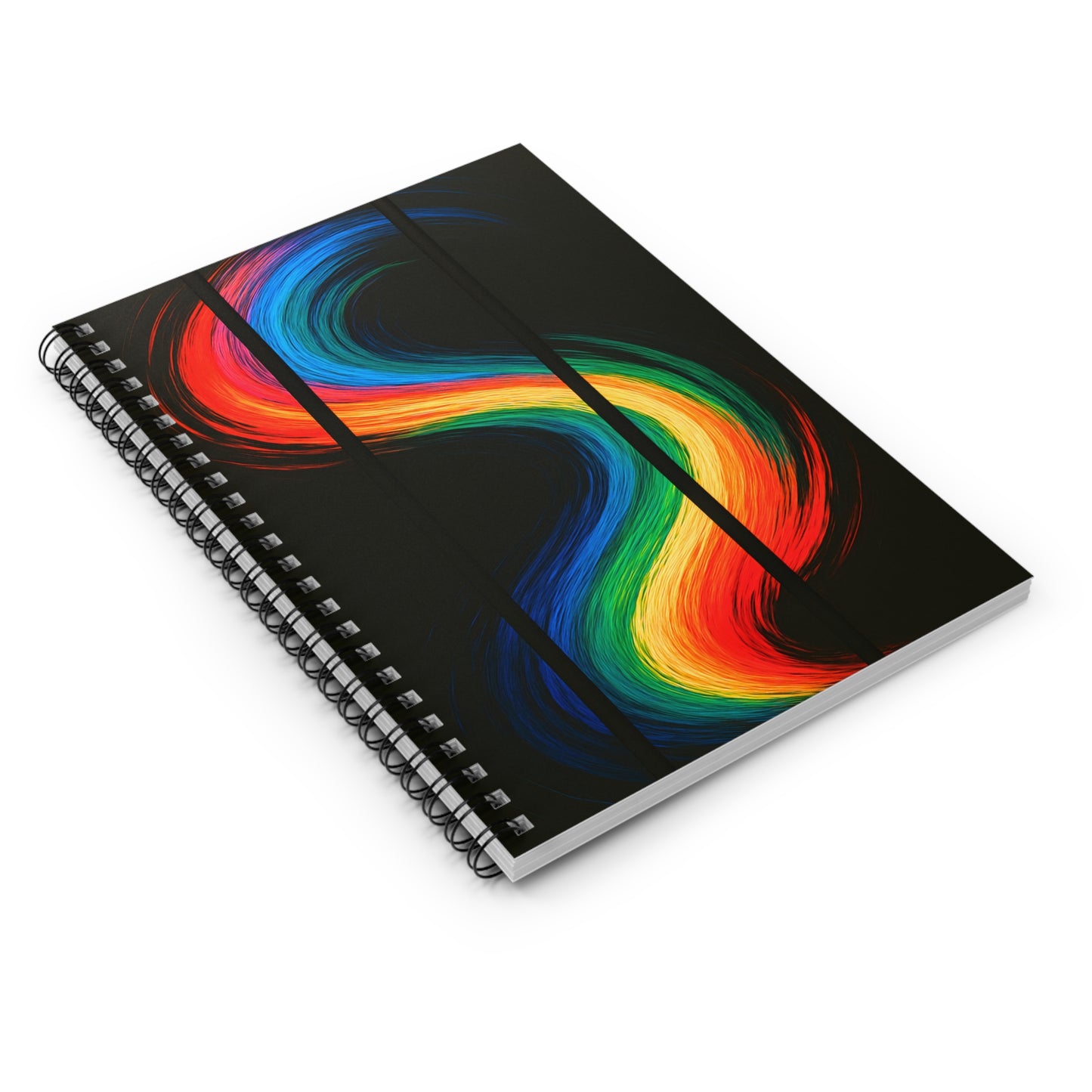 Colorful Spiral Creative Writing Notebook - Weave Design