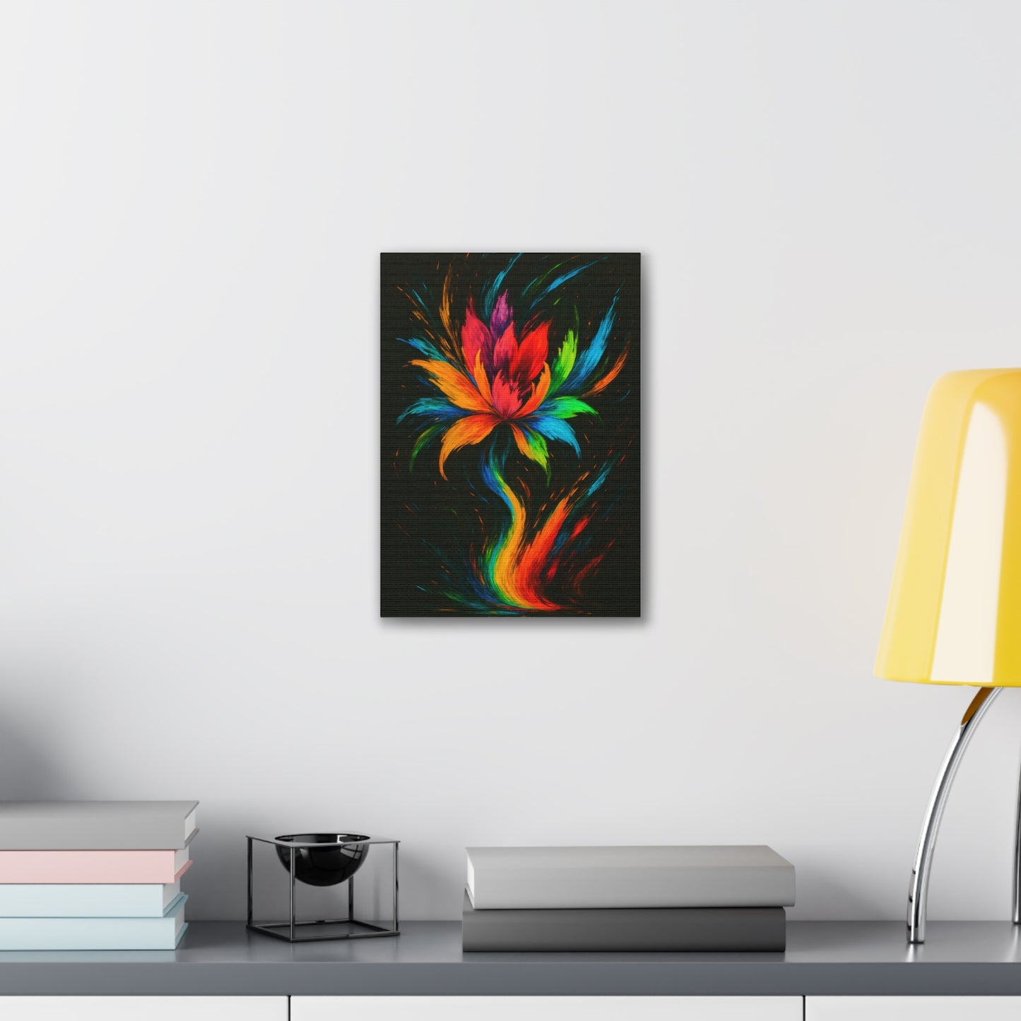 Vibrant Floral Canvas Art - Melt Design
