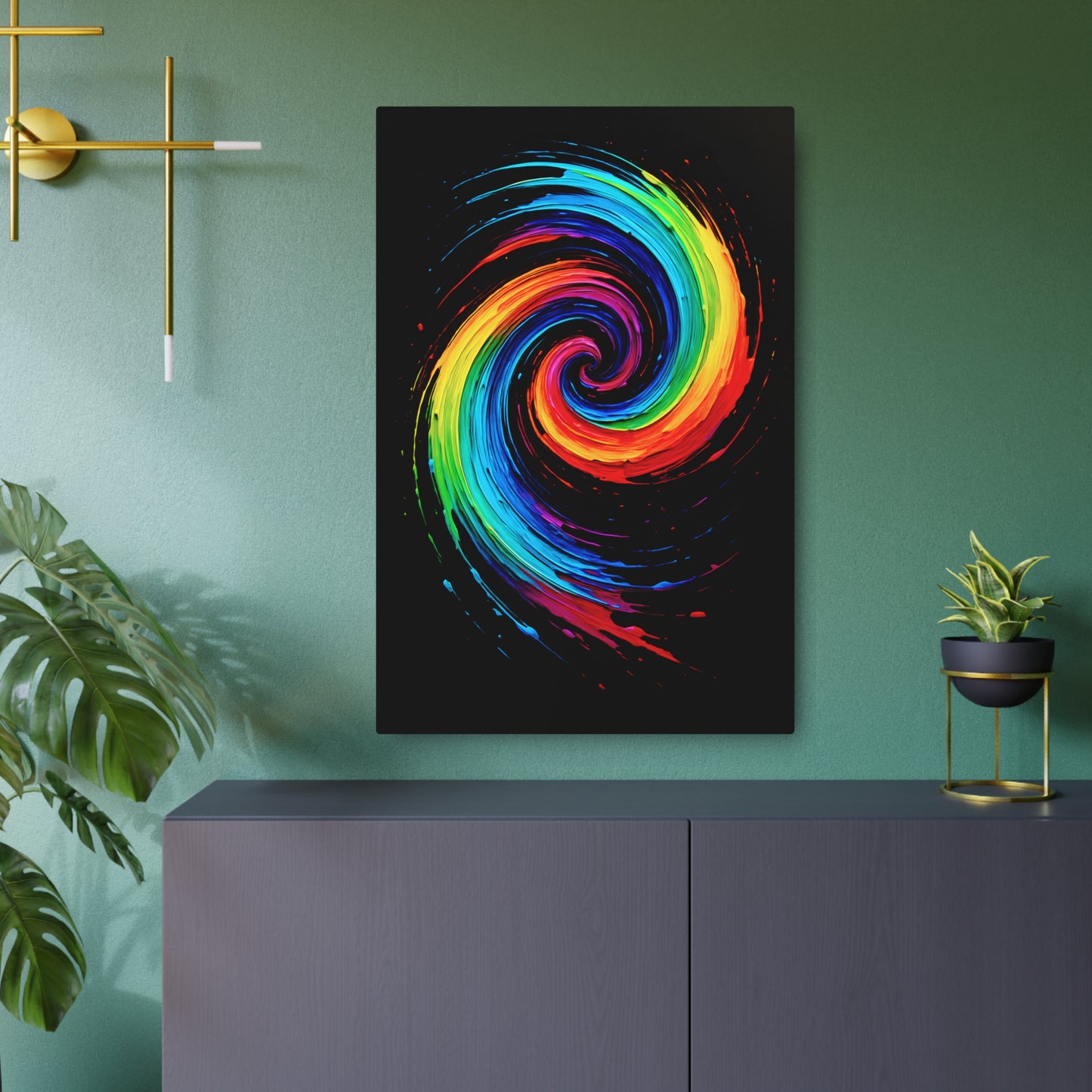 Colorful Wall Décor Metal Art - Cyclone Design
