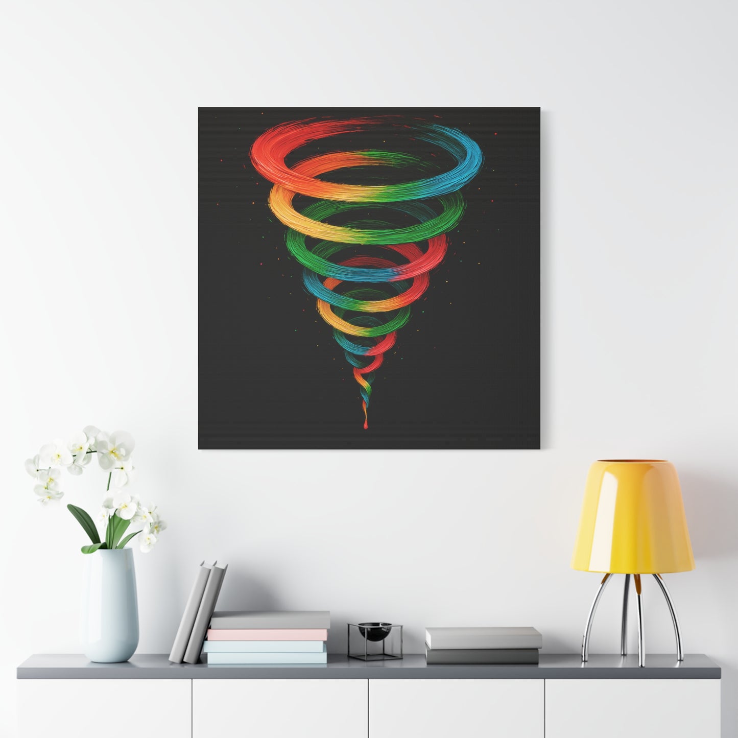 Vibrant Tornado Canvas Wall Art - Cyclone Design