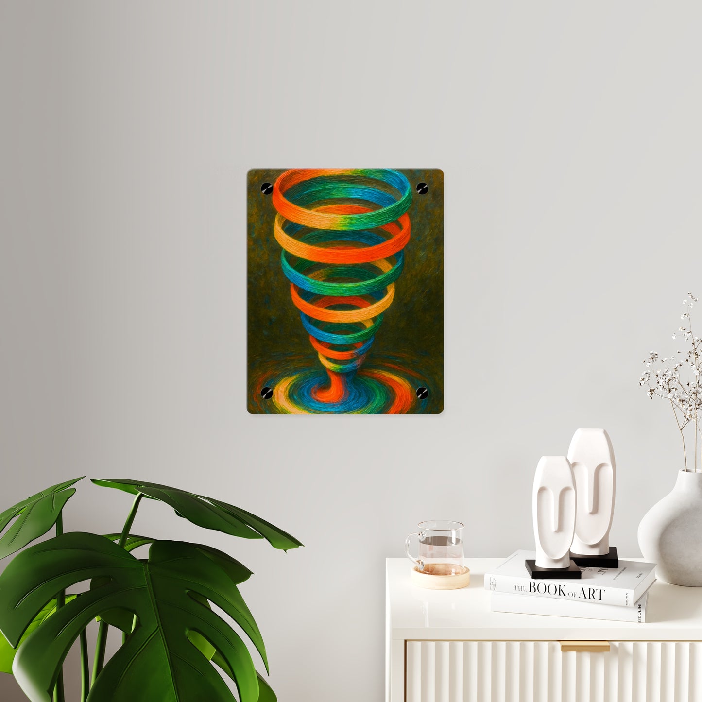 Colorful Swirl Acrylic Wall Art - Cyclone Design