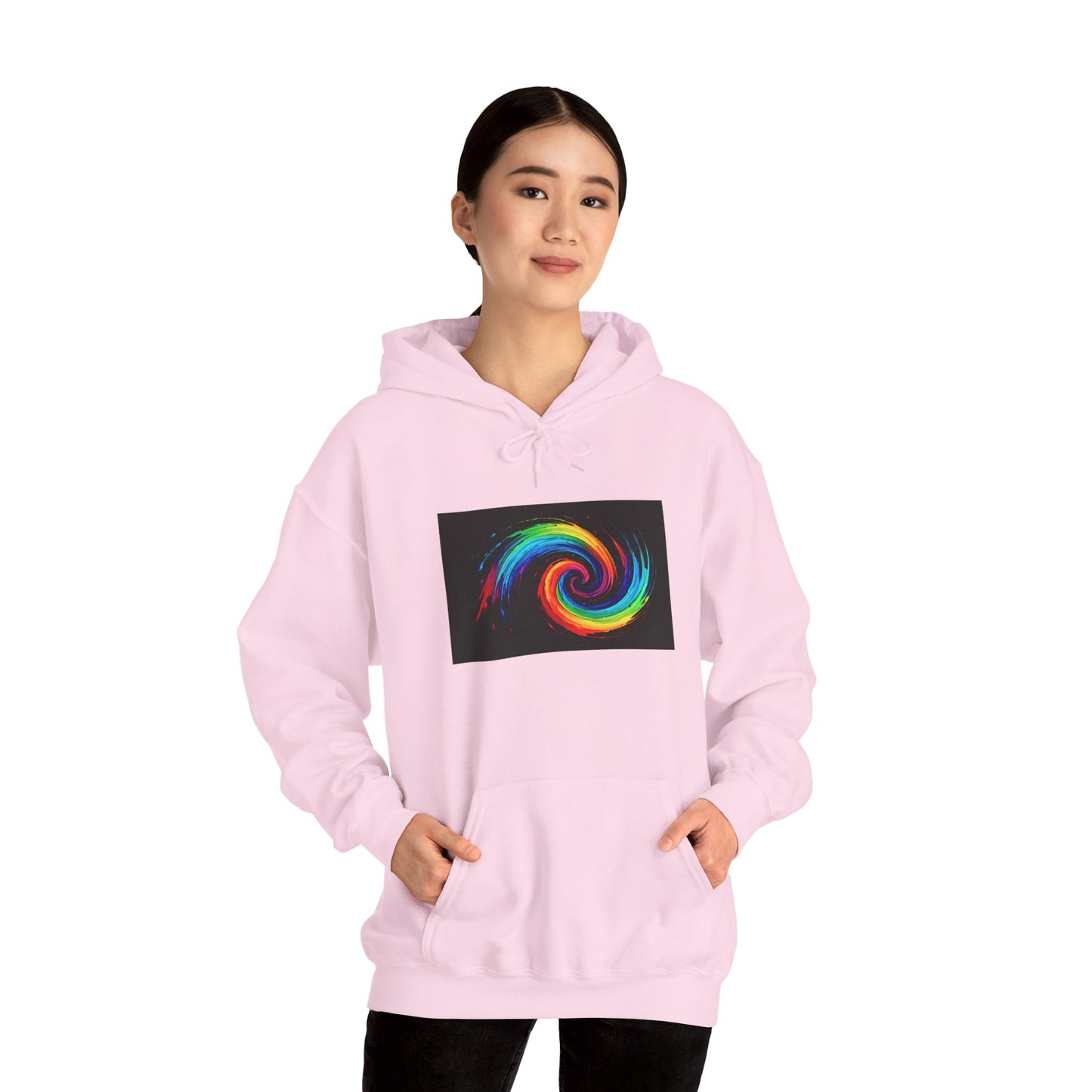 Colorful Swirl Hooded Sweatshirt - Cyclone Design