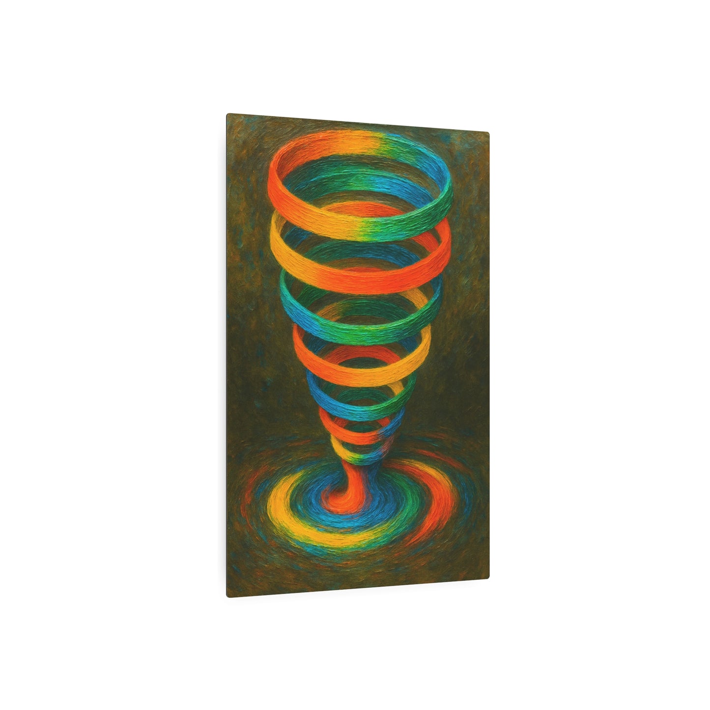 Vibrant Metal Wall Art - Cyclone Design