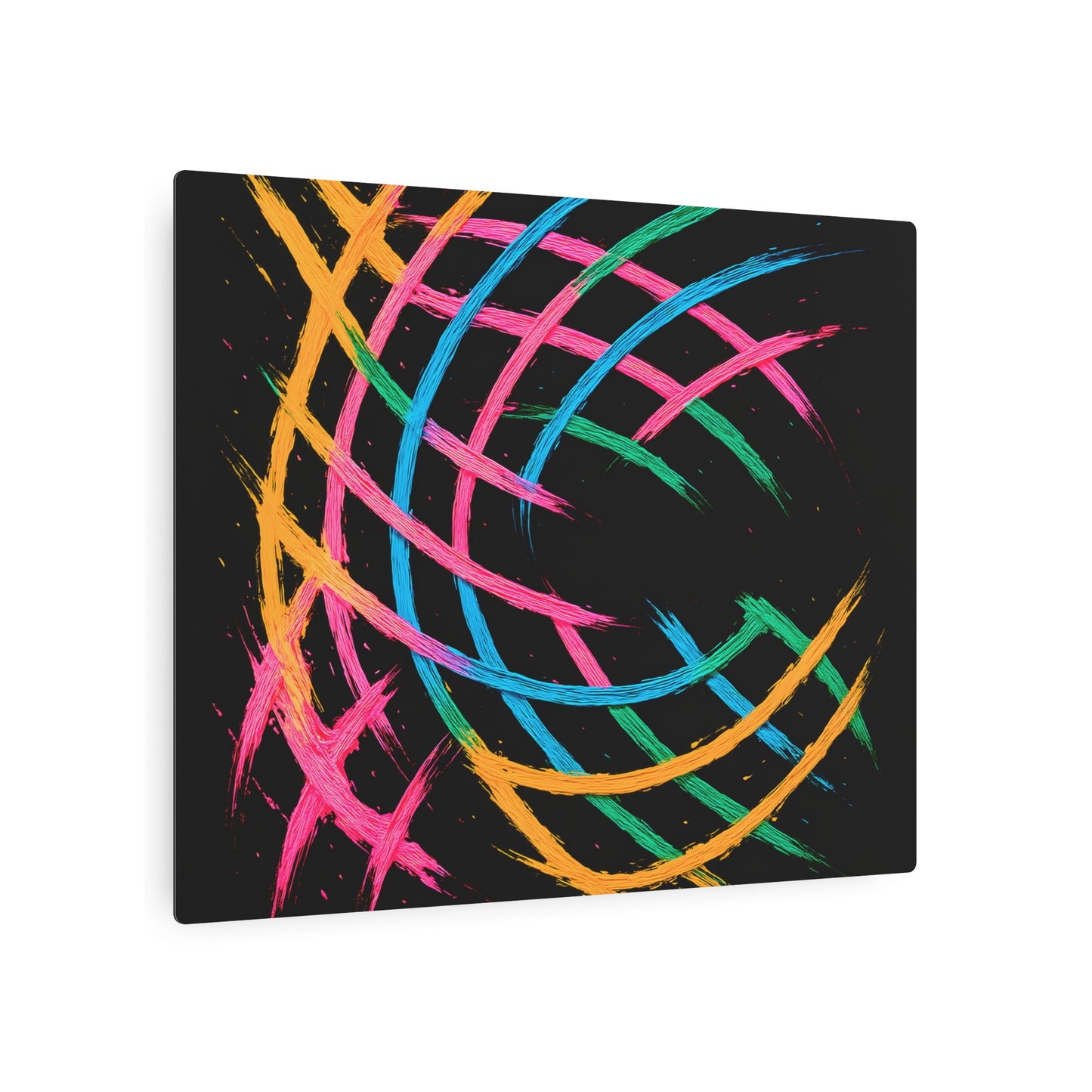 Colorful Wall Décor Metal Art - Weave Design