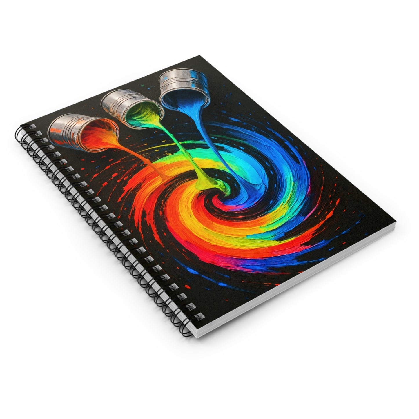 Vibrant Spiral Notebook - Melt Design