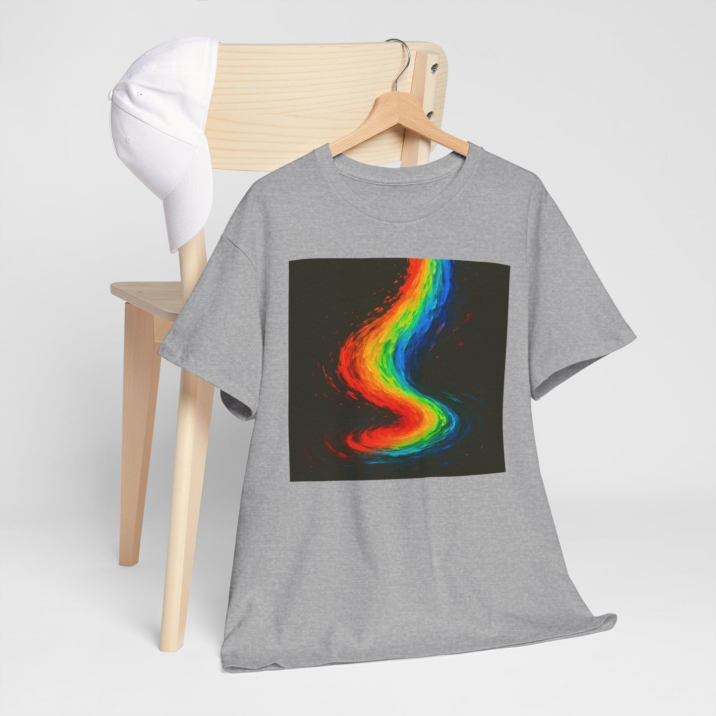 Rainbow Swirl Unisex Heavy Cotton Tee - Melt Design