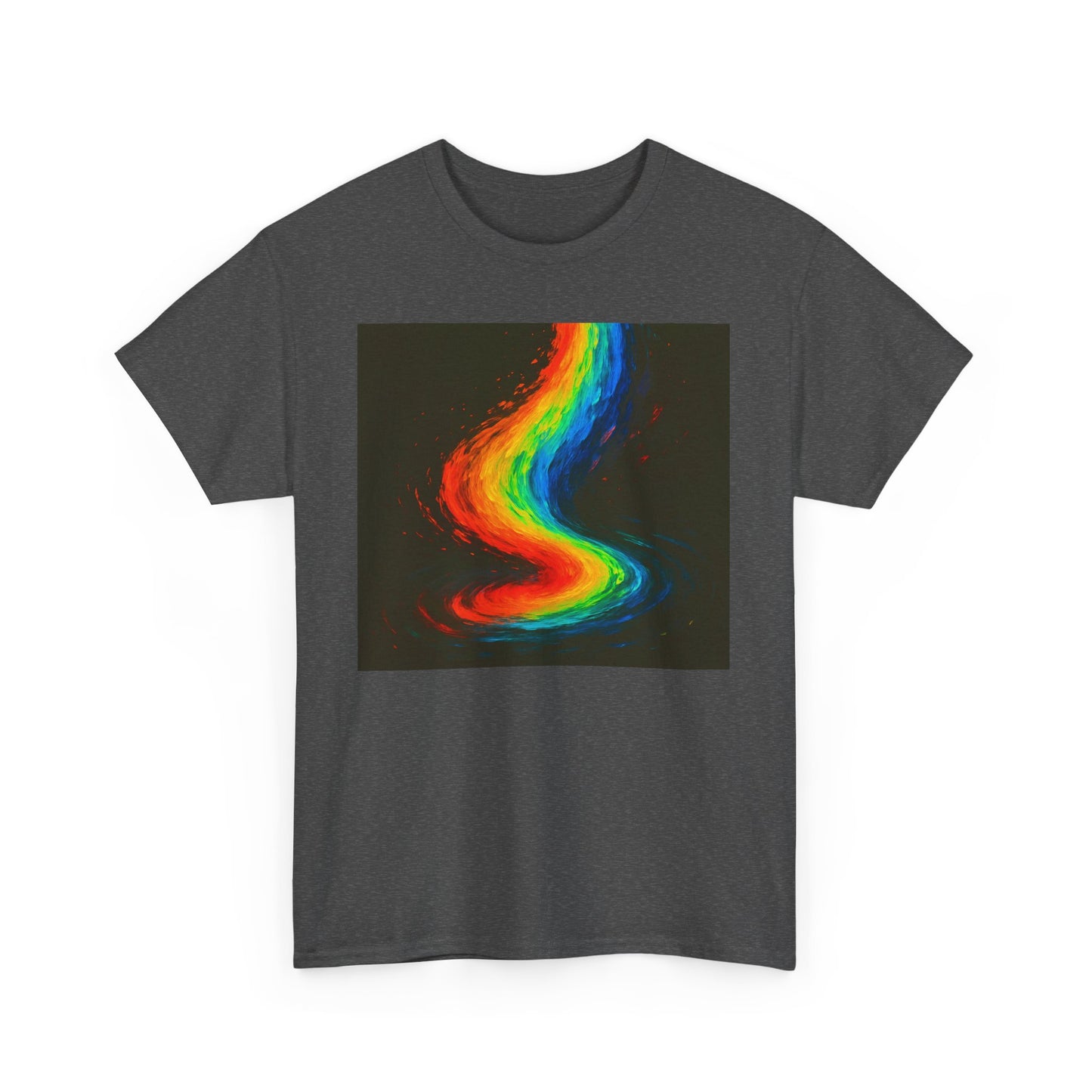 Rainbow Swirl Unisex Heavy Cotton Tee - Melt Design