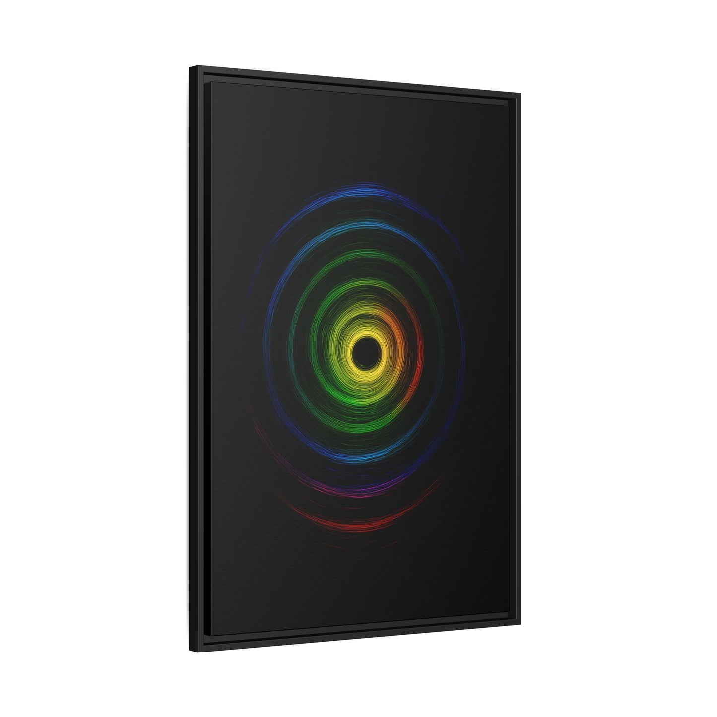 Framed Colorful Ripple Art Print - Cyclone Design