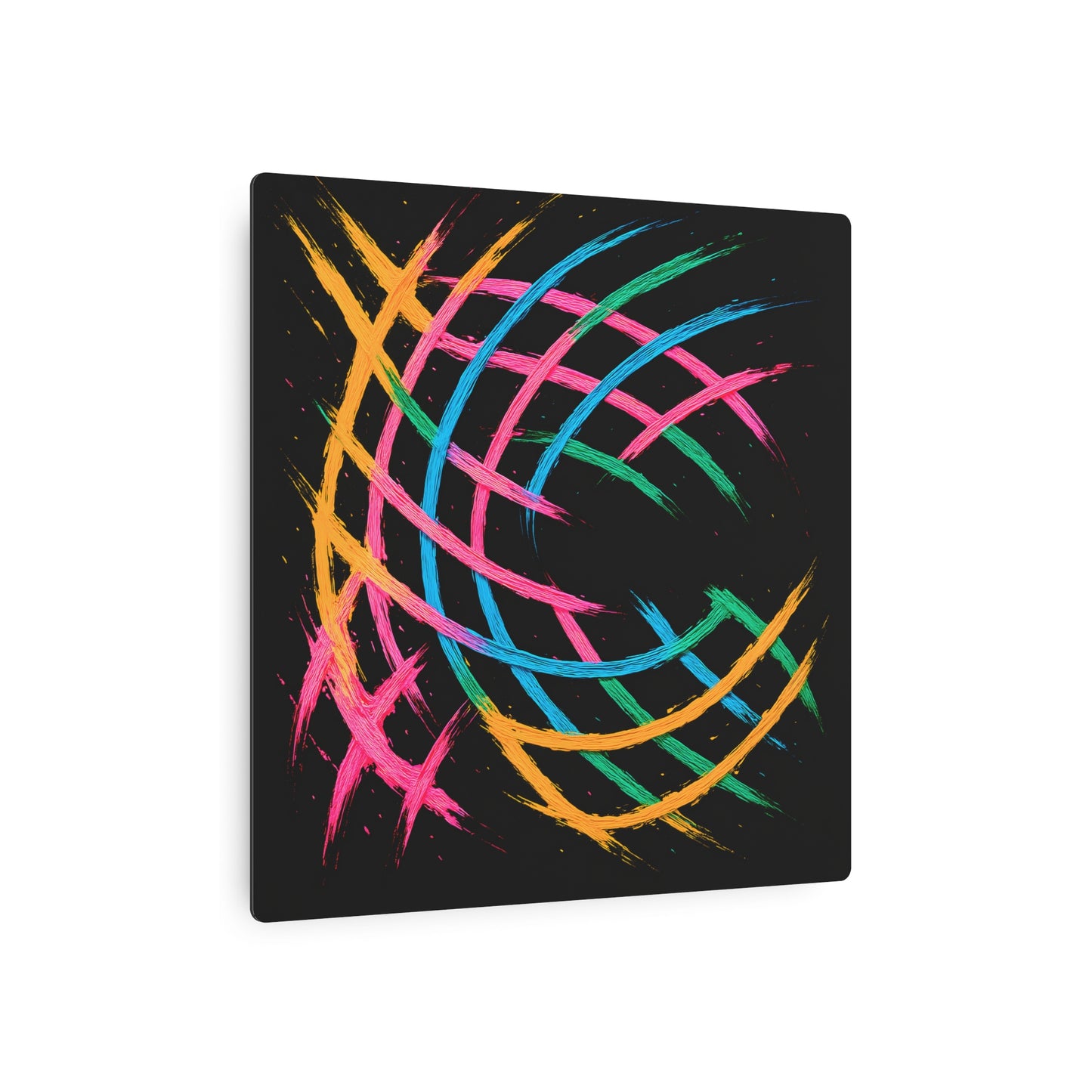 Colorful Wall Décor Metal Art - Weave Design